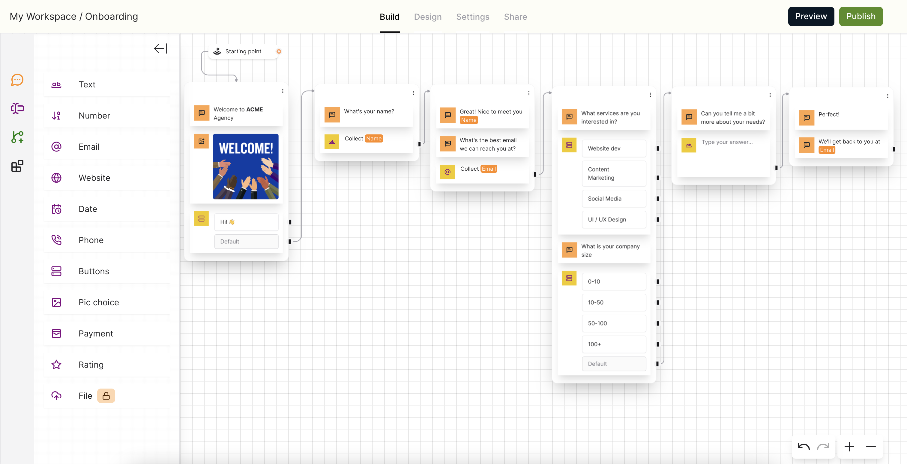 Builder screenshot